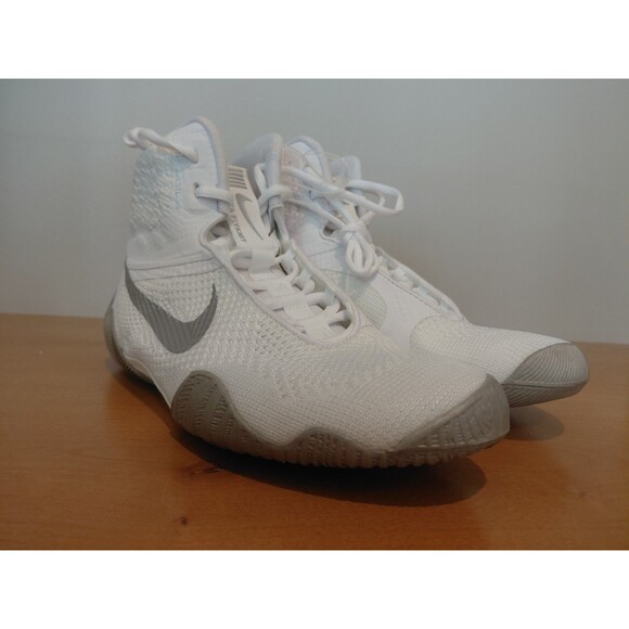 Nike Tawa Flyknit Wrestling Shoes White Silver CI2952-100 Men\'s Sizes 10.5, 11 main image 4